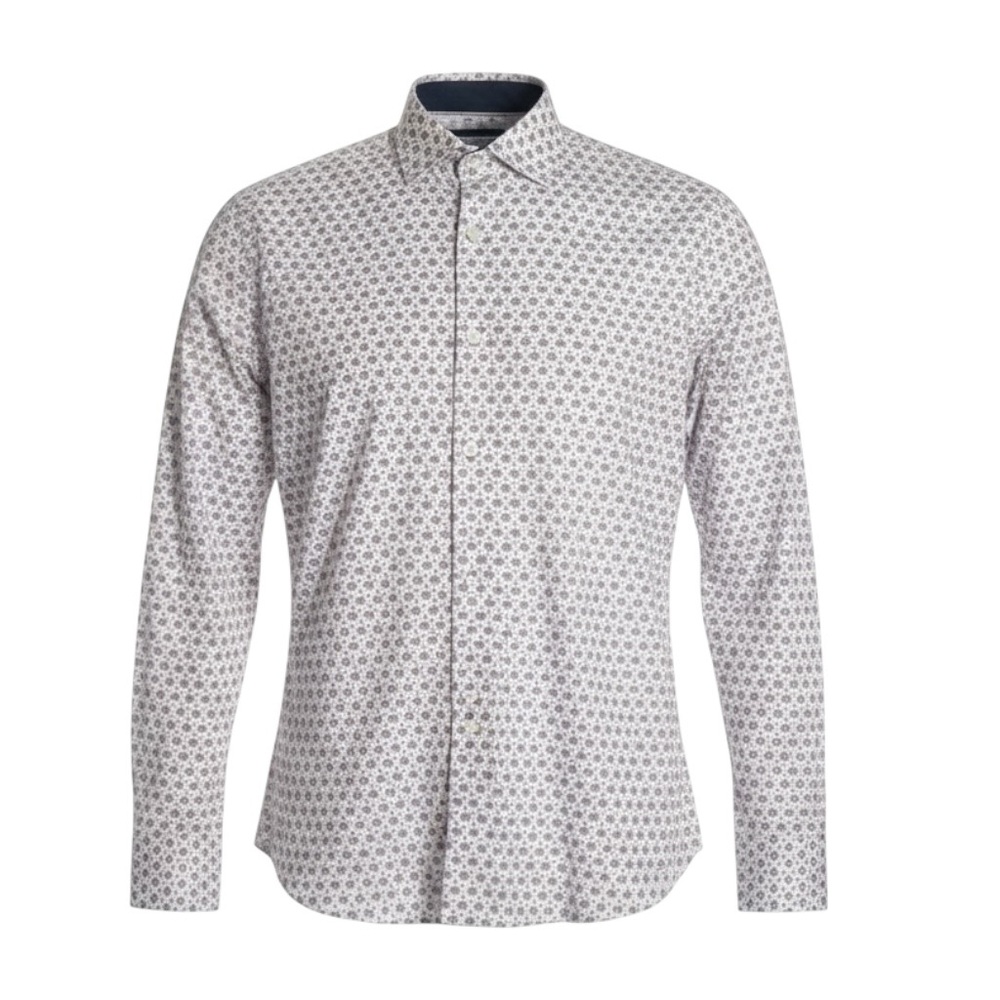 🎸 John Lennon Signature Shirt | White Psychedelic Peace Print – Size‎ M